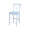 International Concepts Rectangle 30 in x 30 in CounterHeight Dining Table, 4 X-Back Stools, White, 30 in W, 48 in L, 36 in H K08-3030-S6132-4 - alternate 4